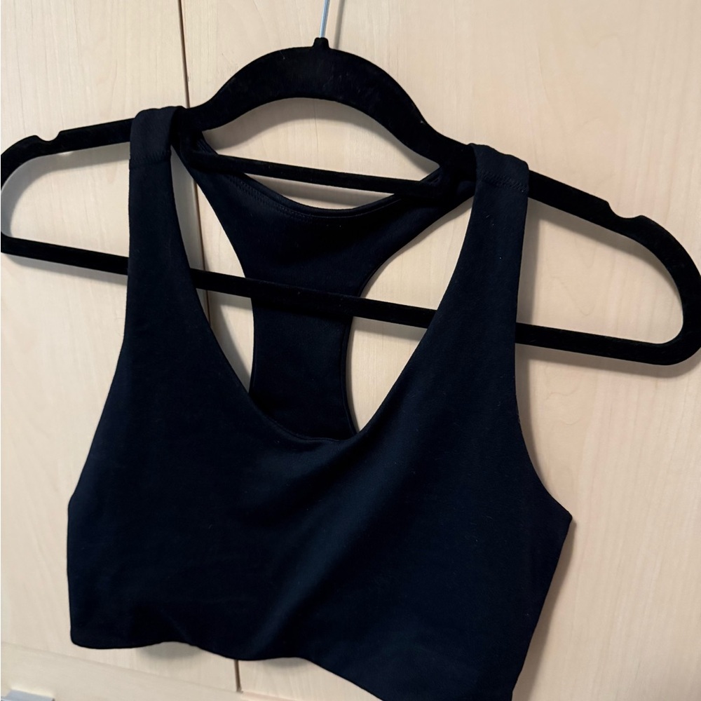 Zella Black Sports Bra with Racerback Design